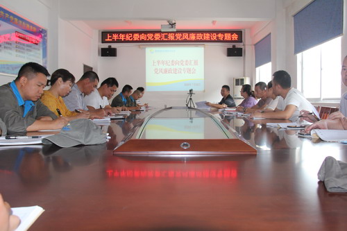 圖為上半年紀(jì)委向黨委匯報(bào)黨風(fēng)廉政建設(shè)專題會(huì)現(xiàn)場_調(diào)整大小.JPG